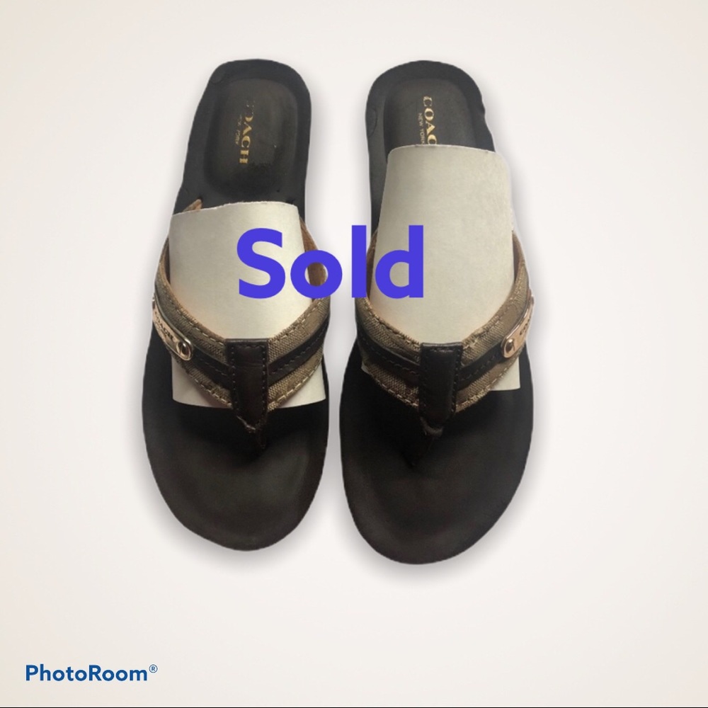 Coach Leather sandals